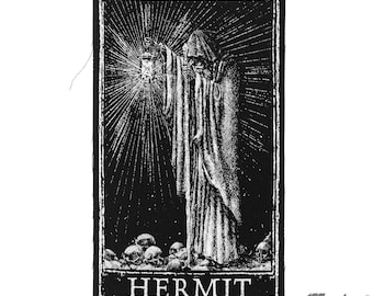 The Hermit Tarot Card Mini Patch