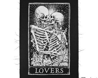 Lovers Tarot Card Large Patch