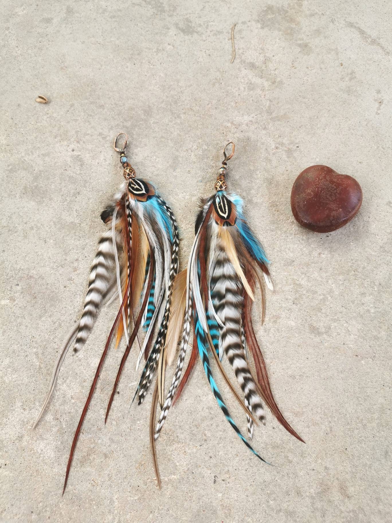 Soul-Cats Feder Ohrringe - Zauberhaft & Leicht, 10-12 Cm Länge