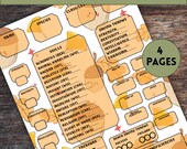 Autumn Harvest RPG Character Sheet, Printable TTRPG (PDF)