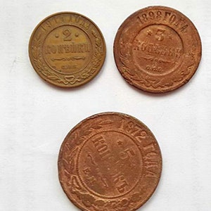 Coins of Russian Empire (Nicholas II Alexandrovich Romanov period) 1894-1917 copper