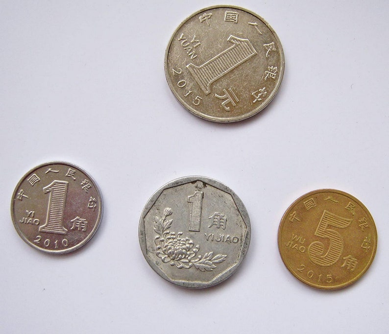 China Set of Modern Chinese Coins Jiao,Yuan