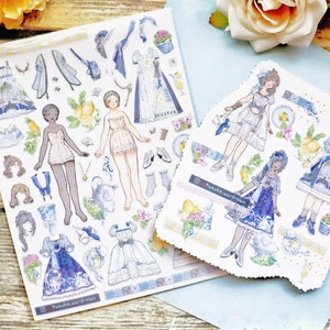 Sunlight Sea Adventure in Positano- dress-up stickervel Set, waterdicht, verzamelbaar, herbruikbare sticker, dagboekplanner deco