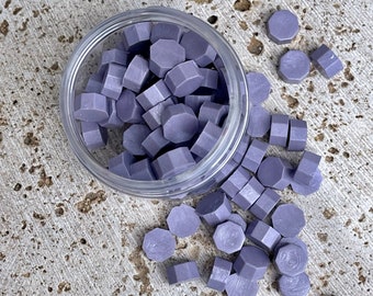 Tarro de cuentas de lacre / Lila / 100 piezas Sello de lacre mate / Lacre de sellado