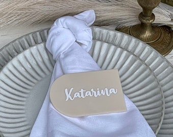 Luggage Name Cards | Acrylic + Laser | Personalised, Individual Guests | Place Cards, Seating Arrangements | Wedding, Birthday, Bridal