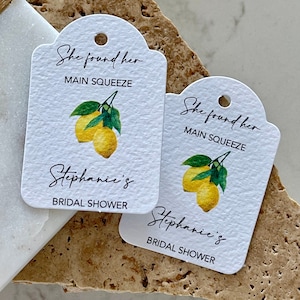 She Found Her Main Squeeze Bridal Shower Tags | Lemons Capri Italy Hens Party