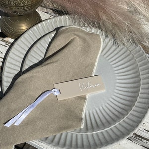 Name Cards Wedding | Place Cards, Table Seating, Place Names | Bridal Shower, Christening, Baptism | Slim Name Place Card