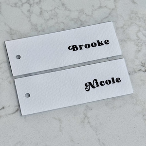 Name Cards Wedding | Place Cards, Table Seating, Place Names | Bridal Shower, Christening, Baptism | Slim Name Place Card Bild 8