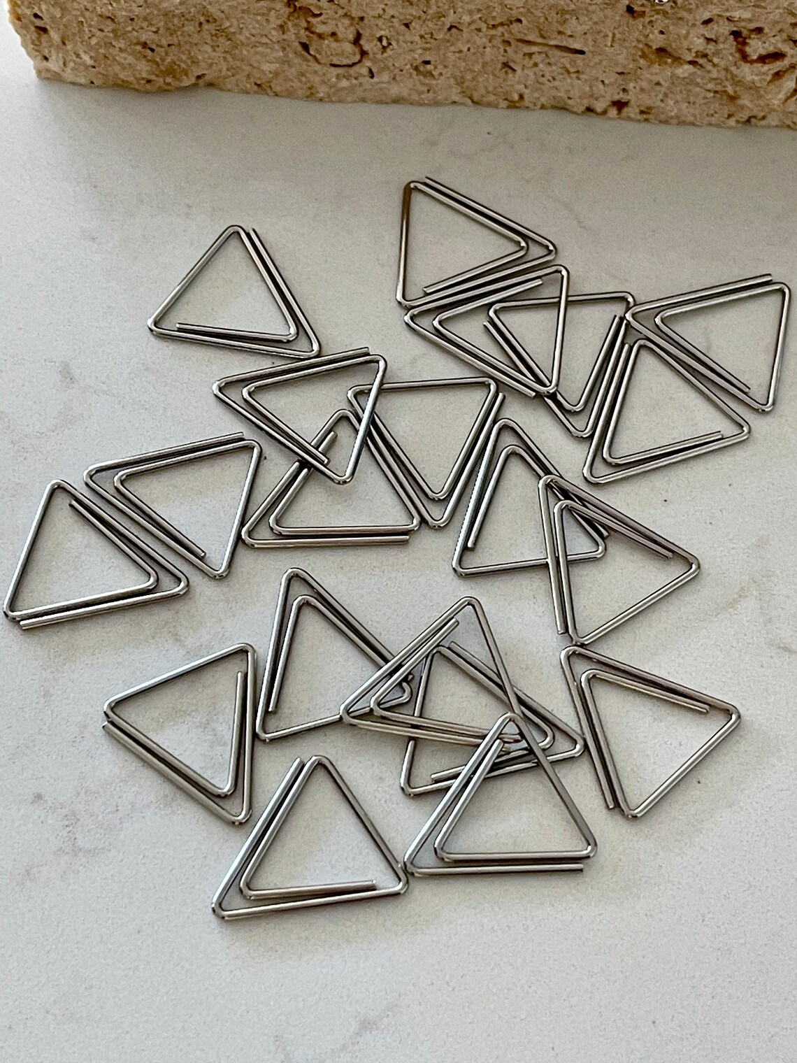 Triangle Gold and Silver Paper Clips | Sets Bundle | Wedding Stationery ...