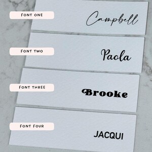 Name Cards Wedding | Place Cards, Table Seating, Place Names | Bridal Shower, Christening, Baptism | Slim Name Place Card Bild 10