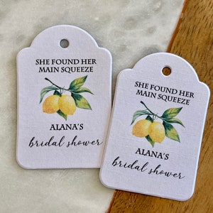 She Found Her Main Squeeze Bridal Shower Tags Lemons Capri Italy Party