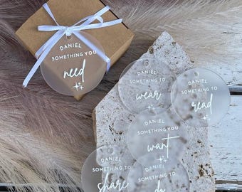 Christmas Gift Tags | Something To Wear, Want, Need, Read | Sets Bundle | | Xmas Presents, Gifts