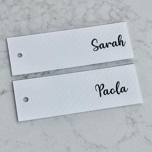 Name Cards Wedding | Place Cards, Table Seating, Place Names | Bridal Shower, Christening, Baptism | Slim Name Place Card Bild 7