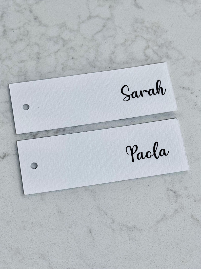 Name Cards Wedding | Place Cards, Table Seating, Place Names | Bridal Shower, Christening, Baptism | Slim Name Place Card Bild 7