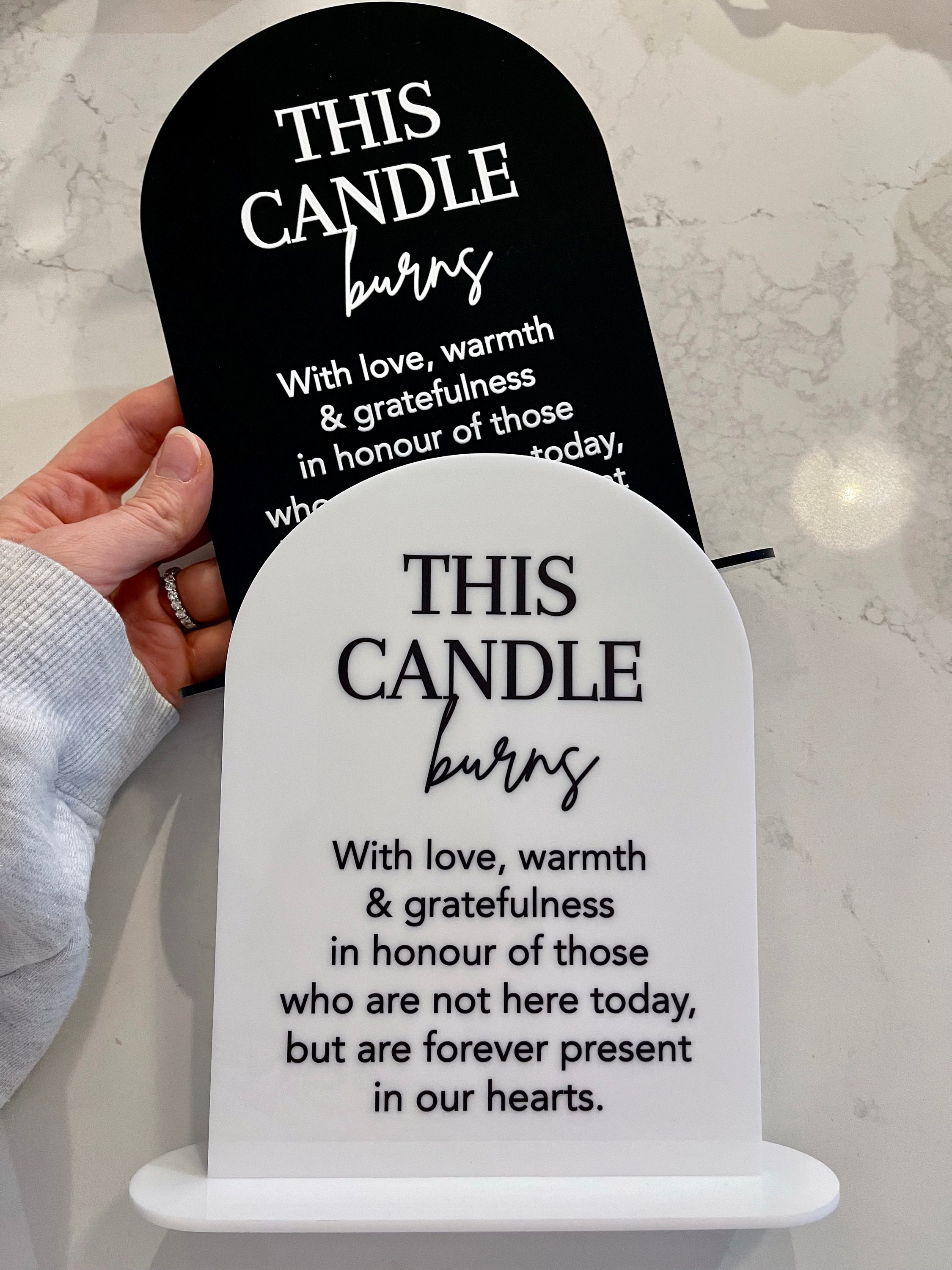 Wedding Signs This Candle Burns | Acrylic + Laser | Wedding, Birthday ...