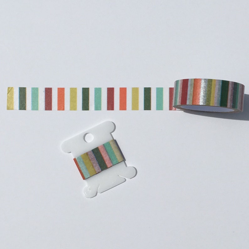 Rainbow Vertical Stripe Washi Tape\u201424 inch Sample