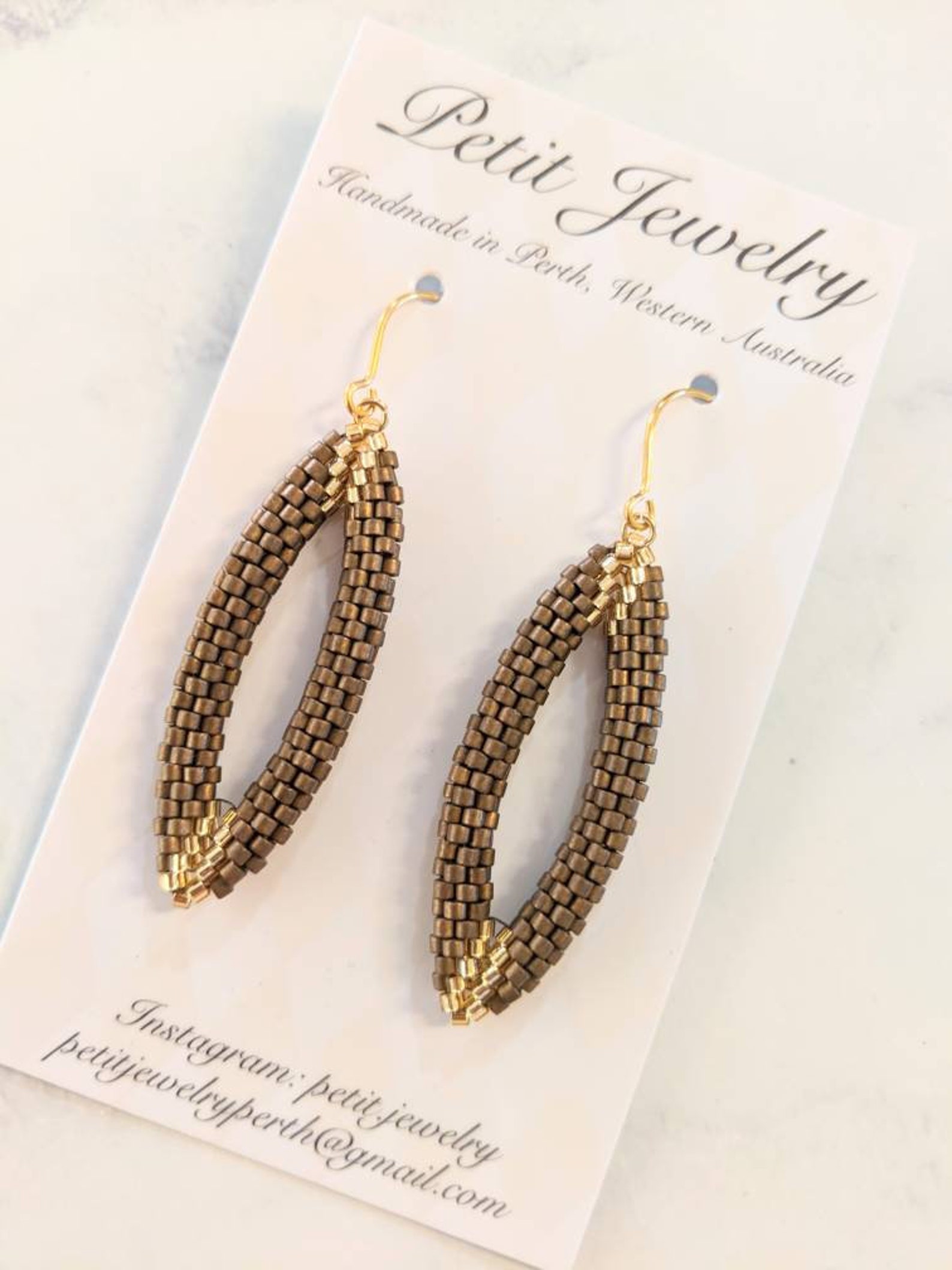 Delica beads earrings Etsy