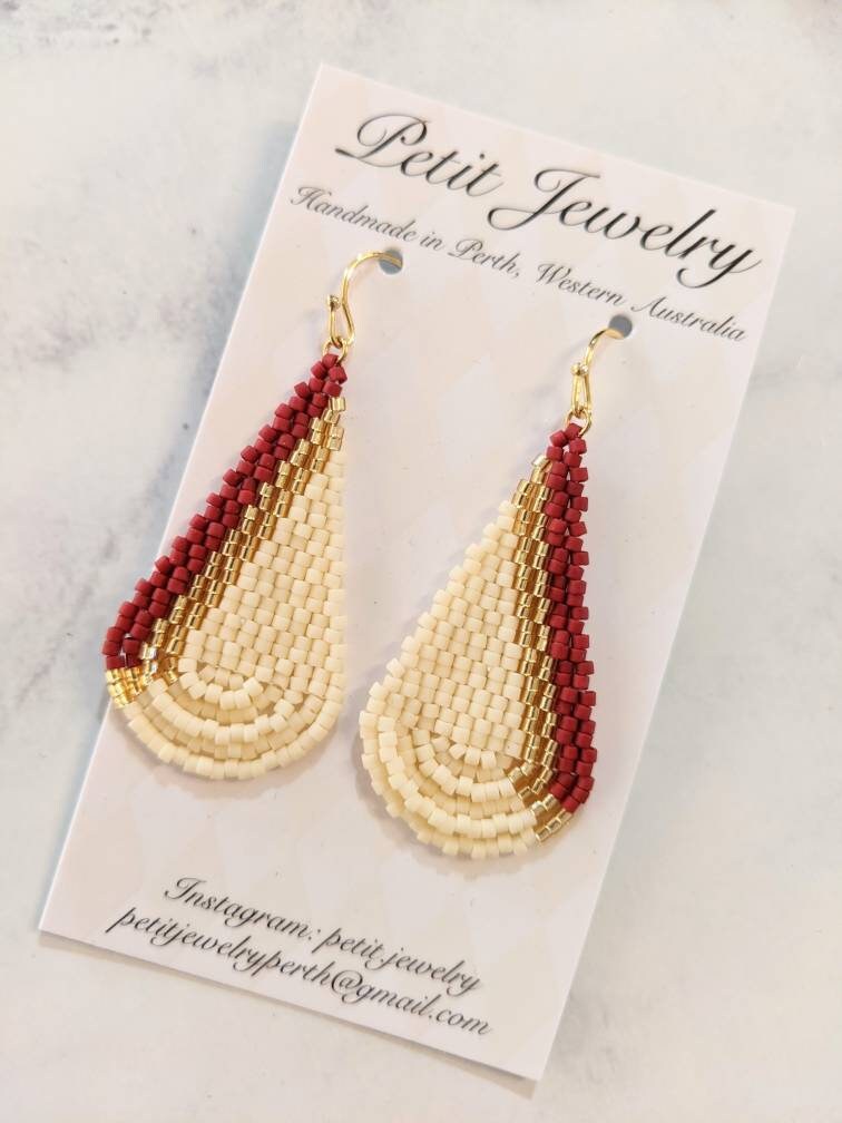 Delica beads earrings Etsy