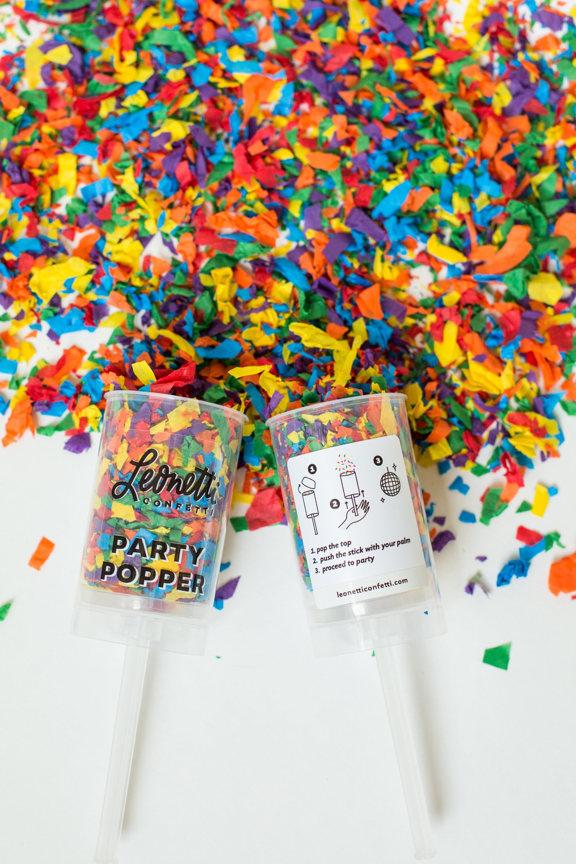 Rainbow Confetti Poppers Etsy
