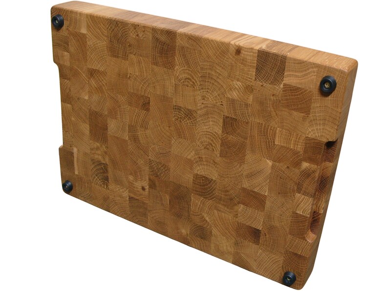 Chopping Board Large Cheese Board Butcher Block Oak Cutting Board End Grain Kitchen Charcuterie Board with Feet Perfect Gift Wooden