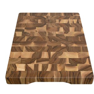Butcher Block Chopping Board Handmade Wood Cutting Board End Grain with Feet Butcher Block Chopping Board Handmade Wood Cutting Board End Grain with Feet
