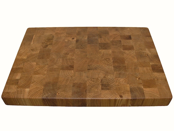  End Grain Wood cutting board - Wood Chopping block - Large cutting  board 16 x 12 Kitchen butcher block Oak cutting board non slip cutting board  with feet - Kitchen Wooden