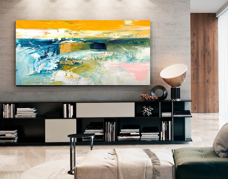 Abstract Painting Master Bedroom Art Living Room Textured Acrylic Painting Entryway Above Sofa Paintings For Home Huge Sizes Artworks Nw0037