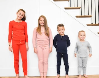 kids red long johns