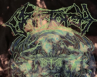 Cryptopsy bleach dyed XL shirt death metal