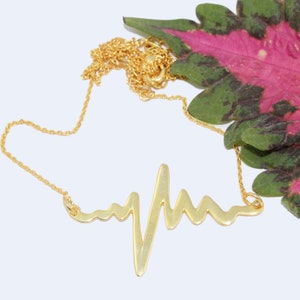Actual Heartbeat Necklace, Baby EKG Heartbeat Necklace,  Personalized Actual Heartbeat Jewelry - Meaningful Gifts for Mom