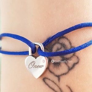 Love - Padlock Rope Bracelet | SHINee Chain Pendant | Accessories Gift Kpop Fan Shawol