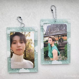 Porte-cartes photo en acrylique Zodiac Member de SHINee | Porte-clés pour ordinateur | Accessoires Kpop