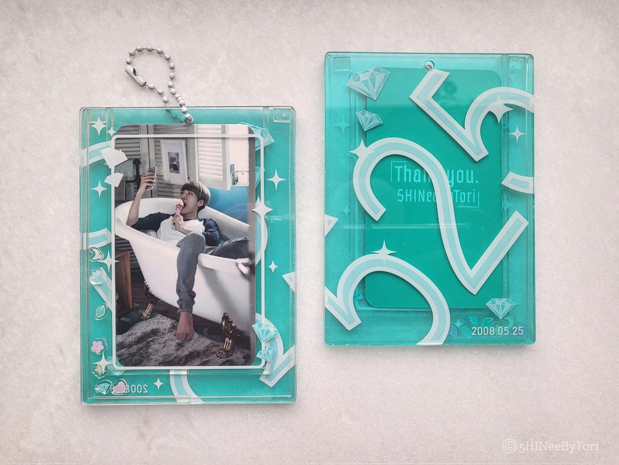 USA Excluded* Shinee Acrylic Shaker Photocard Holder | Pc Keychain
