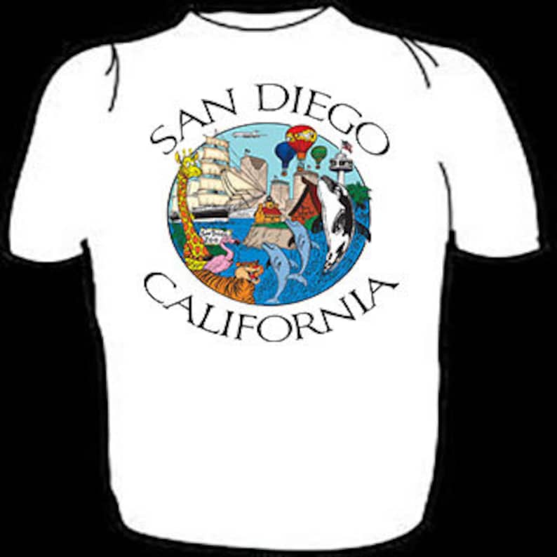 San Diego T Shirt Etsy