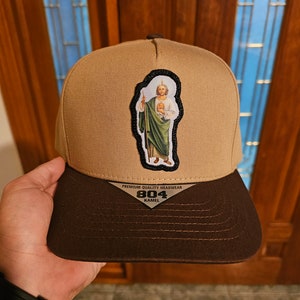 San judas gorra belica brown tan st jude snapback hat adjustable el del sombrero mayiza chapiza jgl sinaloa mexico san juditas santo saint