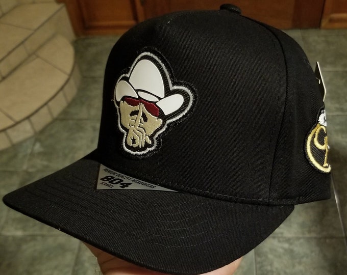 El Mz Mayo Zambada Gorra Hat Snapback Black/camo Grupo Arriesgado Los