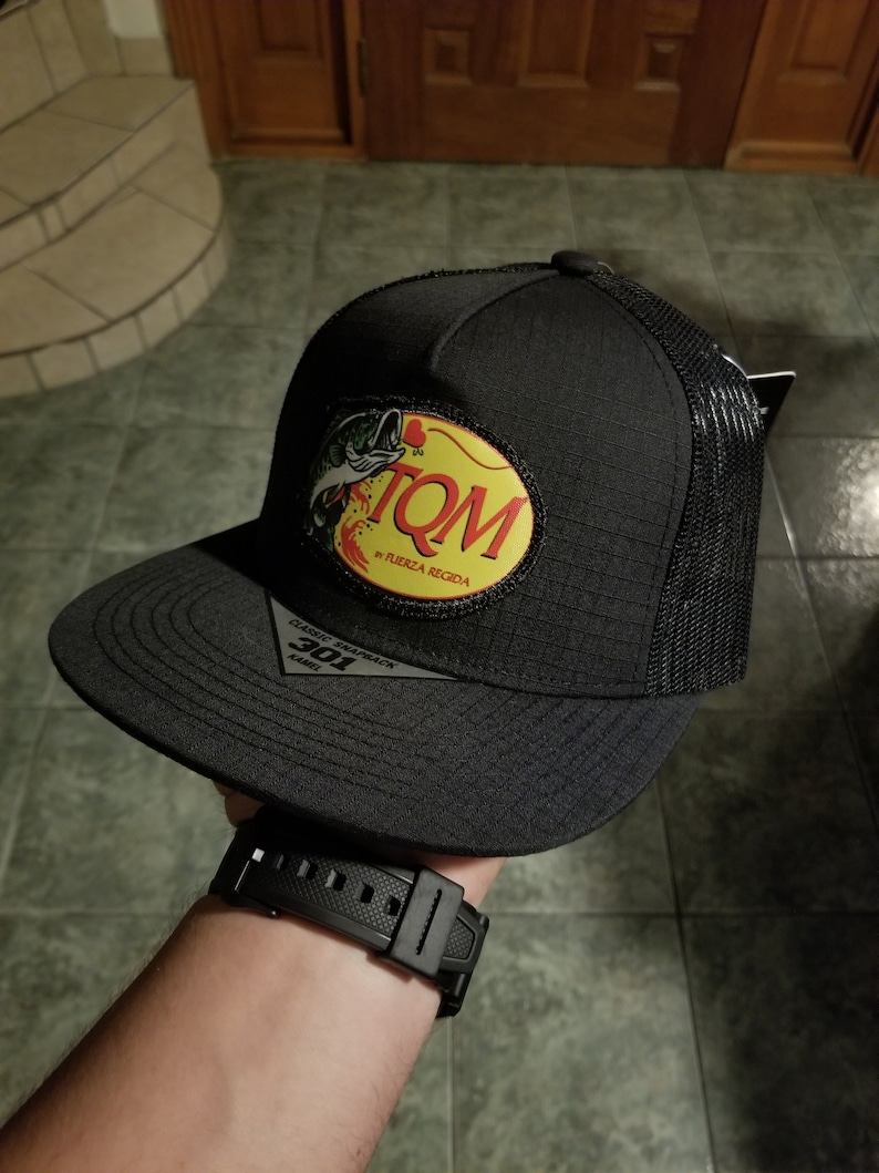 Fuerza Regida Tqm Gorra Del Pescado Gorra Belica Snapback Hat Etsy