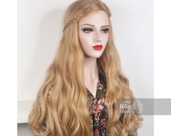 Honey Blonde Wig Natural Wavy Long Lace Front wig Megan Halloween Costumes Her Wig Closet Bianca