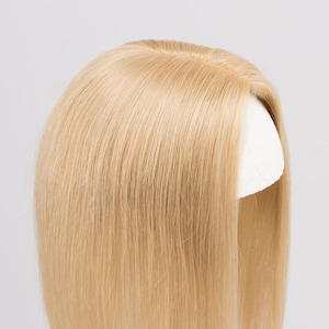 Dark Blonde Mono Top European Human Hair Topper 10 Inches