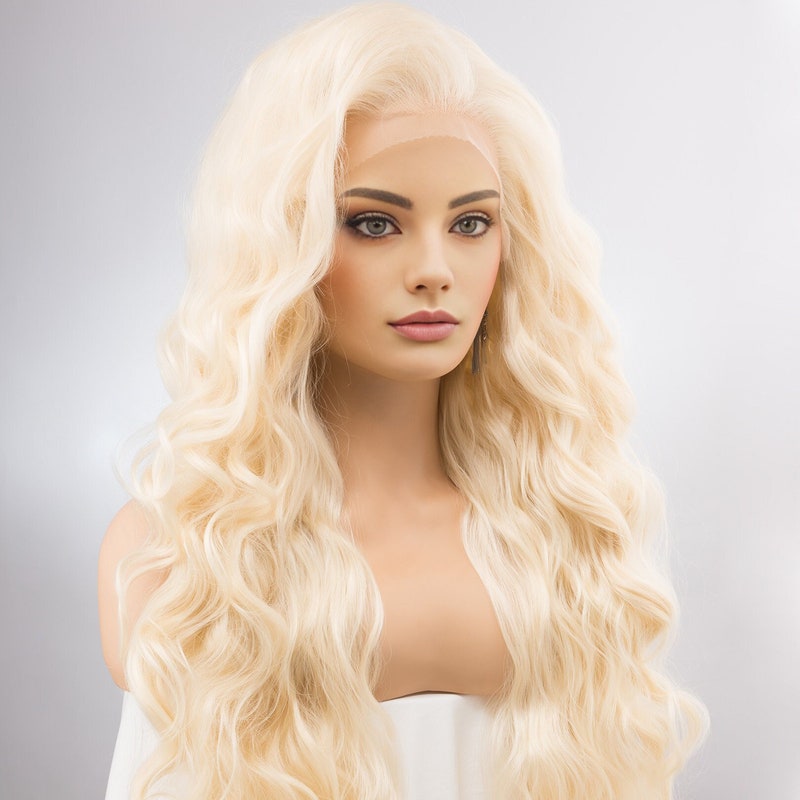 Beautiful Blonde Lace Front Wig Design Digital Art