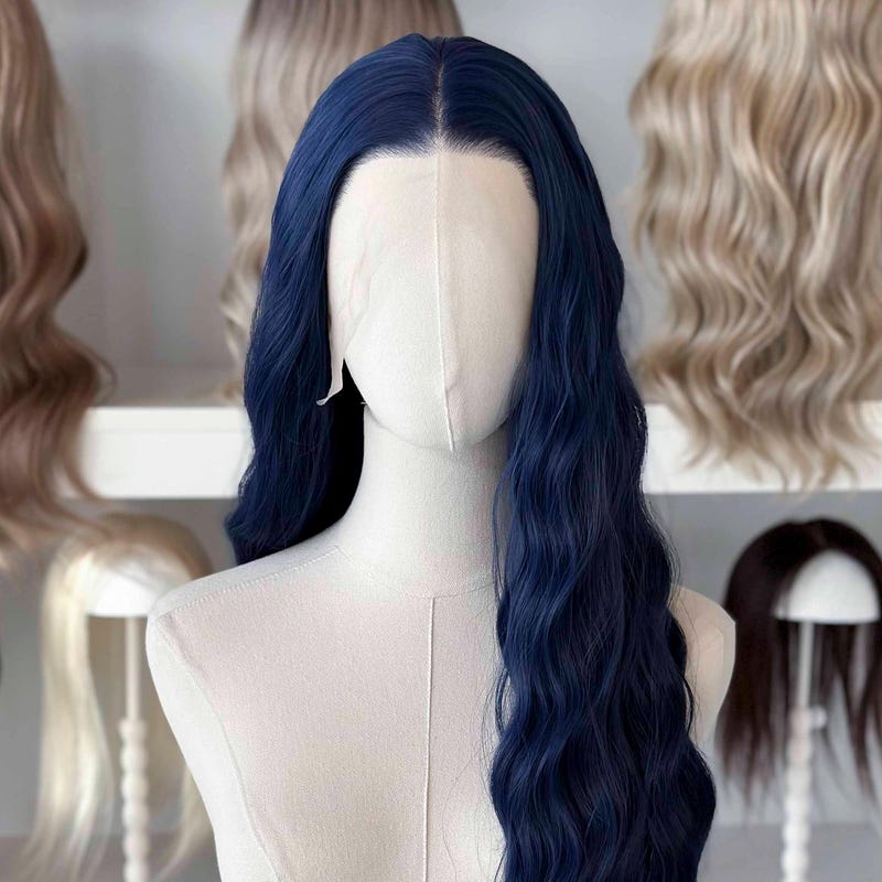 Blue Wig - Etsy