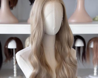26" Golden Blonde Lace Front Wig | 13x4 Free Part Wavy Wig | Aelin Ashryver Galathynius & Celaena Sardothien Cosplay | Heat Safe Synthetic