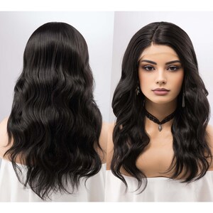 Natural Black Wig Etsy UK