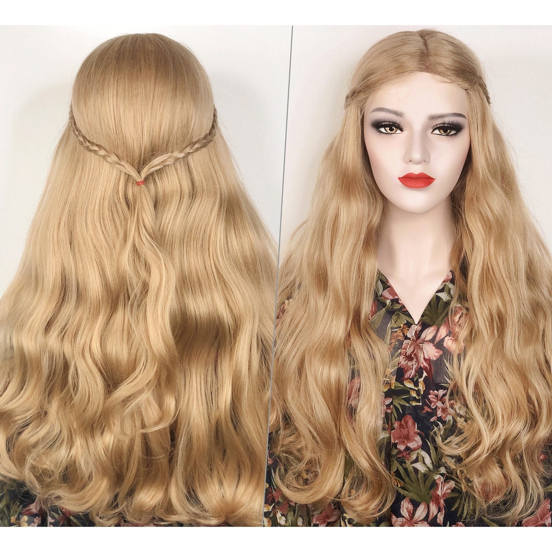 Long Honey Blonde Highlight Wave Synthetic Lace Front Wig