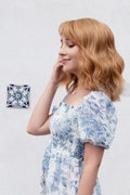 Strawberry Blonde Wig Beth Dutton Wig Honey Blonde Wig Wavy Wig with Bangs Her Wig Closet Avery