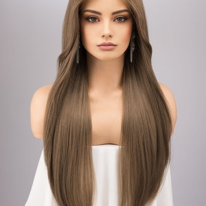 Stunning Ash Brown Wig Picture Art Stunning Ash Brown Wig Picture Art