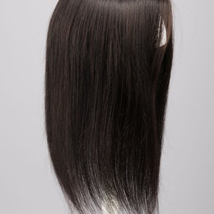 Natural Black Mono Top Human Hair Topper 14 Inches