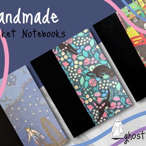 Studio Ghibli // Handmade Pocket Notebook/ Journal ~ Set of 3~ image 6