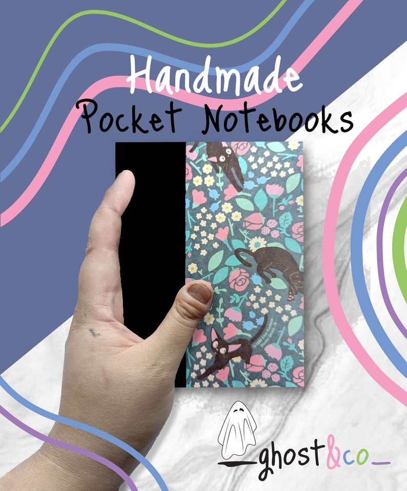 Studio Ghibli // Handmade Pocket Notebook/ Journal ~ Set of 3~ image 3