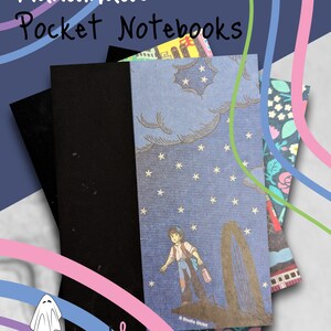Studio Ghibli // Handmade Pocket Notebook/ Journal ~ Set of 3~ image 7